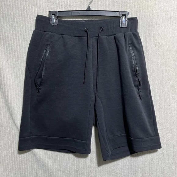 BASCOM PROJECTS Black SHORTS MENS SZ Large COTTON POLYESTER Solid - Picture 1 of 8